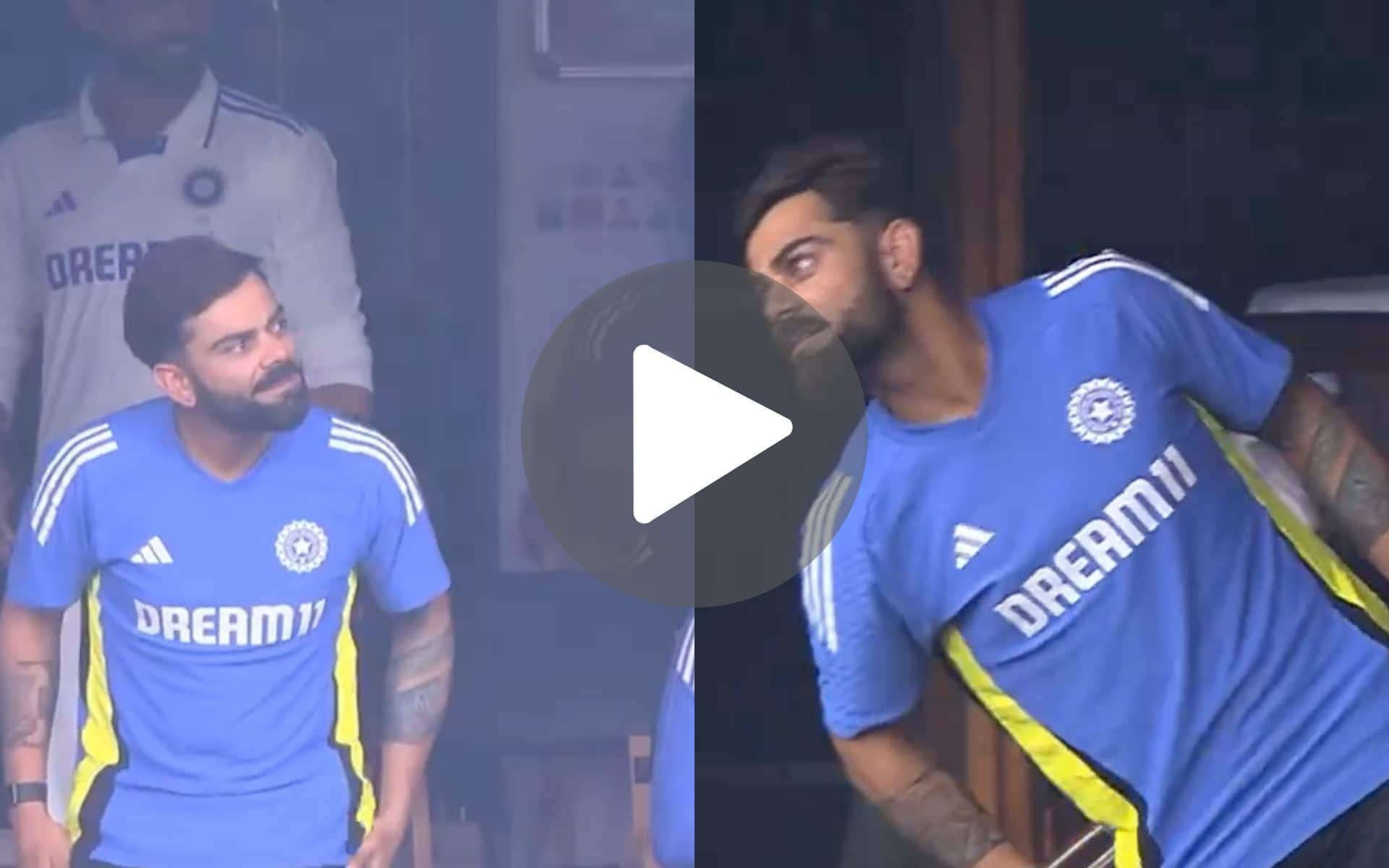 Virat Kohli Delights Chinnaswamy Fans With His Child-Like Rain Observation During 1st Test vs NZ - Watch